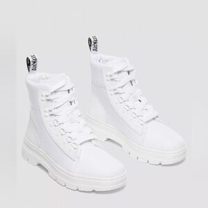 Dr. Martens White Canvas Combs